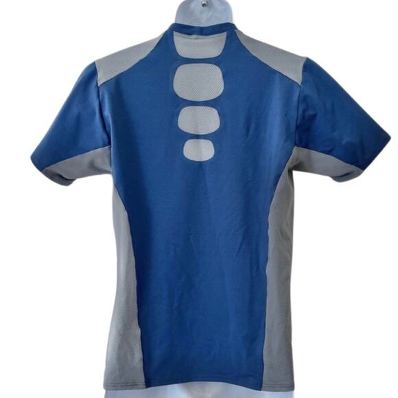 Nike Workout Tee Shirt Blue Gray Size XL Active Fitness Weightlifting Training - Picture 2 of 11